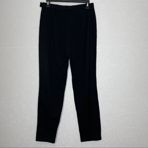 𝅺ESCADA High Waist Vintage Wool Trousers Black 38 - Picture 4 of 8